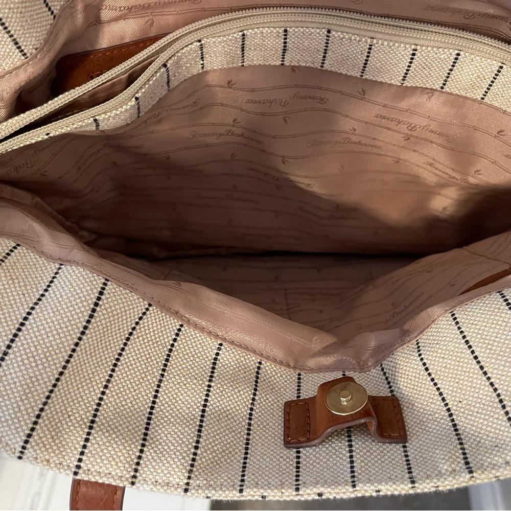 Tommy Bahama Purse Tote Bag Beach Bag Travel Bag - Picture 4 of 13